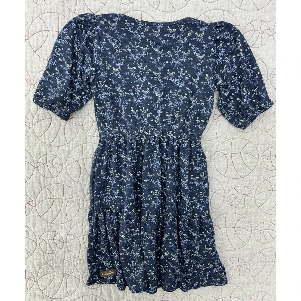 Matilda Jane Just Imagine Seaside Stroll Tiered Floral‎ Dress / Girls Size 8